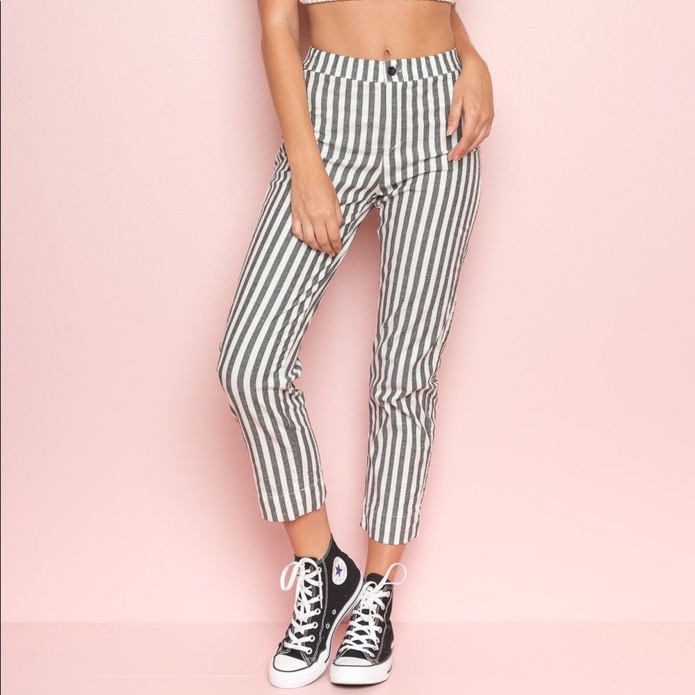 Brandy Melville Tilden Striped Trousers